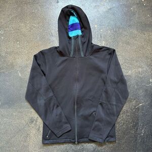 Bonfire Snowboarding Company Men's Full Zipper Activewear Hoodie Black Small